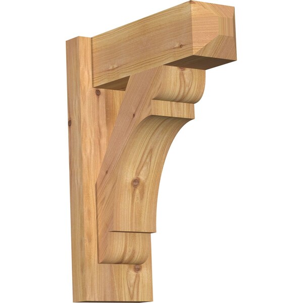 Ekena Millwork Olympic Craftsman Smooth Outlooker, Western Red Cedar, 5 1/2"W x 14"D x 18"H OUT06X14X18OLY04SWR - main